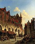 Famous Market Paintings - Morning In A Busy Market